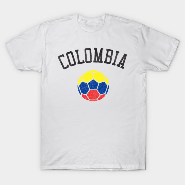 Colombia Soccer Team Heritage Flag T-Shirt by ryanjaycruz